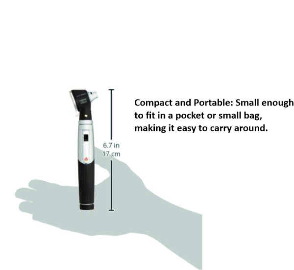 Heine Mini-3000 LED Otoscope with Handle and 10 Disposable Tips